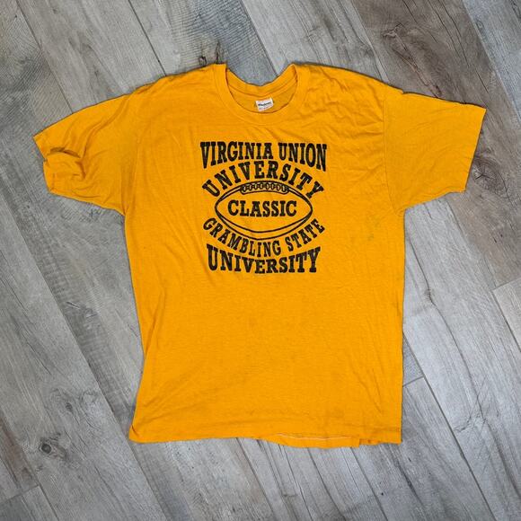 Vintage Virginia Union vs Grambling State HBCU Football Classic Shirt Size XL - Picture 1 of 4